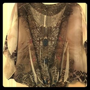 Sheer bohemian blouses